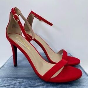 NEW DREAM PAIRS Women's Karrie High Stiletto Heels Red Size 9.5